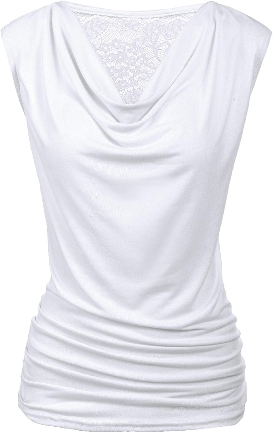 Zeagoo Tank Top for Women Trendy Going Out Tops Sleeveless Shirts Ruched Business Casual Basic Tunic Tops