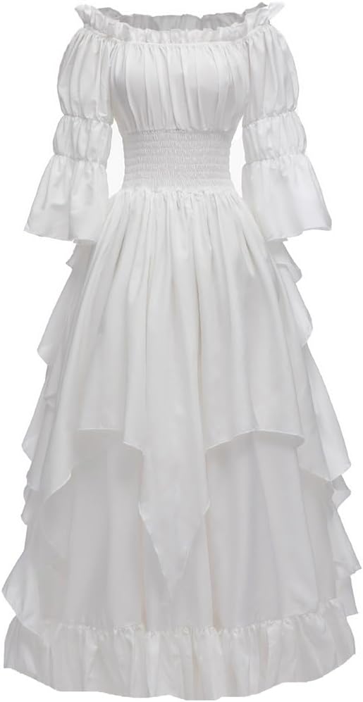 Women's Gothic Witch Dress Medieval Renaissance Costume Victorian Dress
