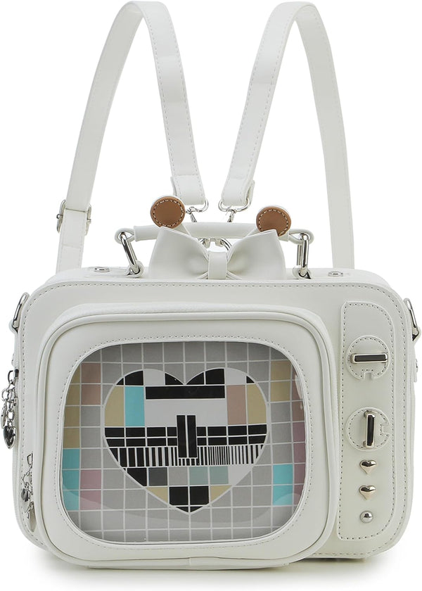 TV-Shaped Ita Bag Backpack — Cute Pin Display