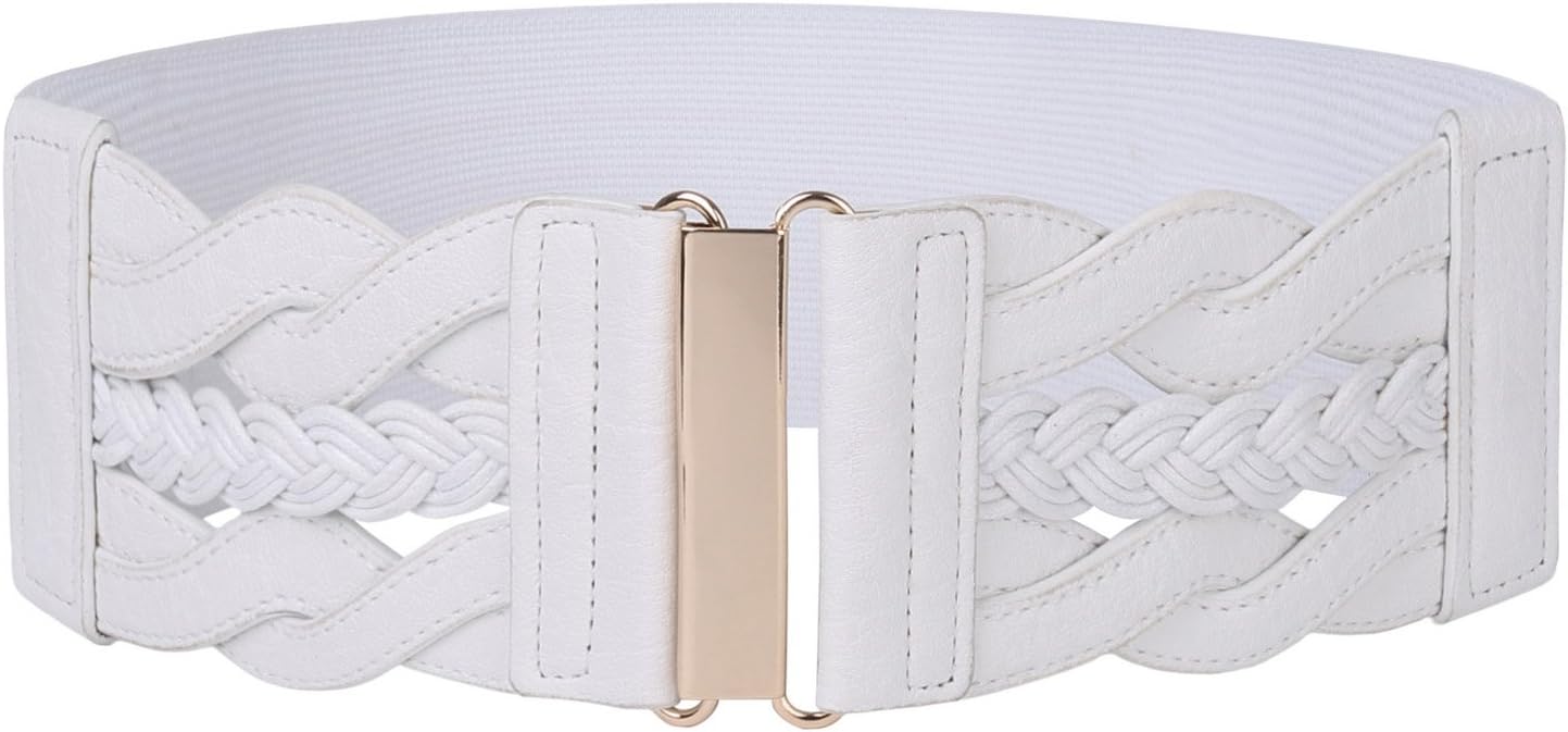 Grace Karin Women's Elastic Wide Belts Vintage Stretchy Belt Retro