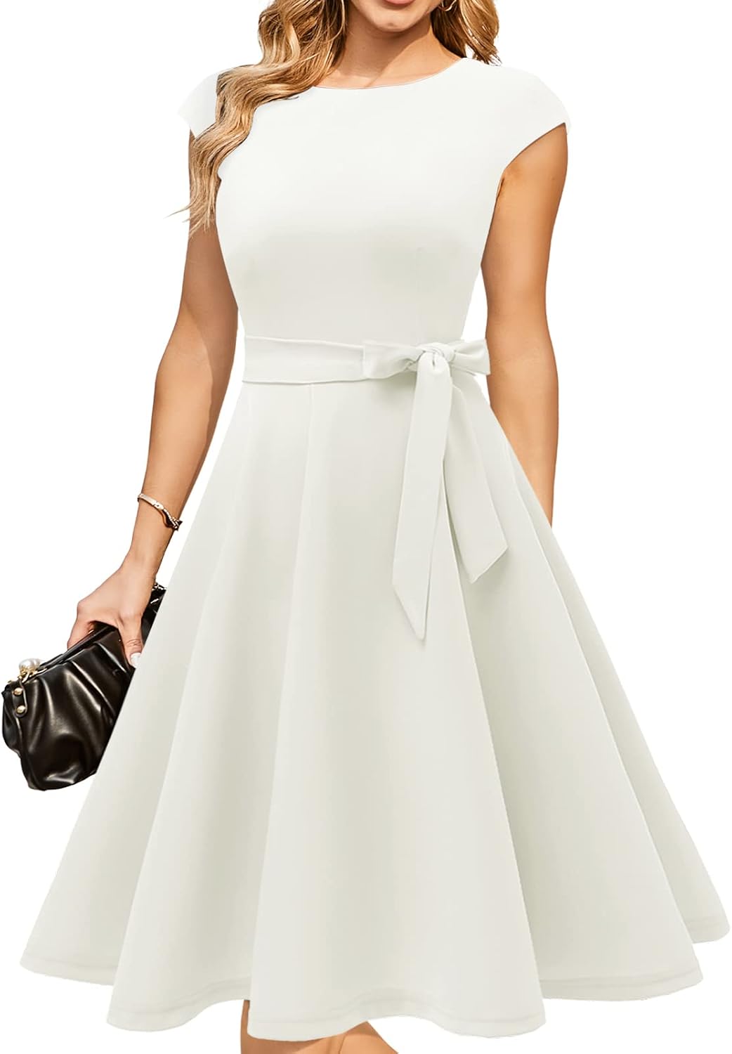 DRESSTELLS Women's Cocktail Dresses, Formal Wedding Guest Church Dress