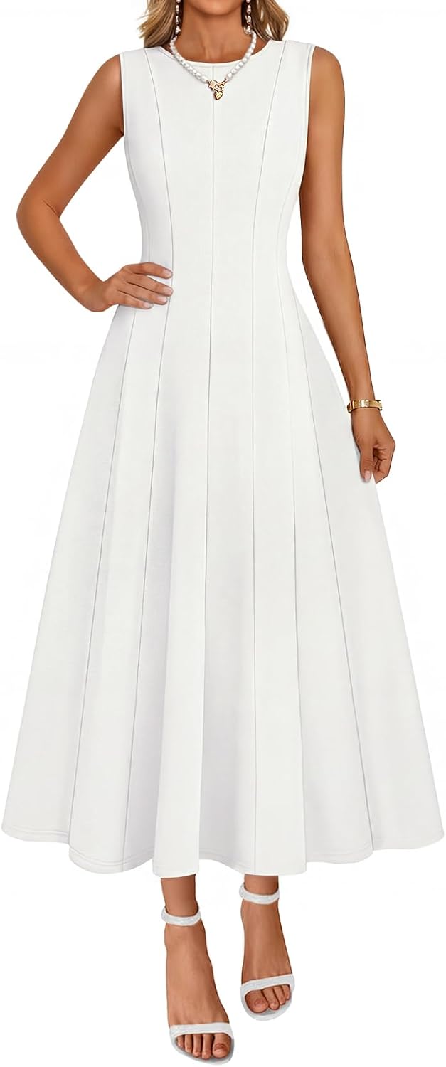 MEROKEETY Women's Semi Formal Cocktail Wedding Guest A Line Maxi Dresses