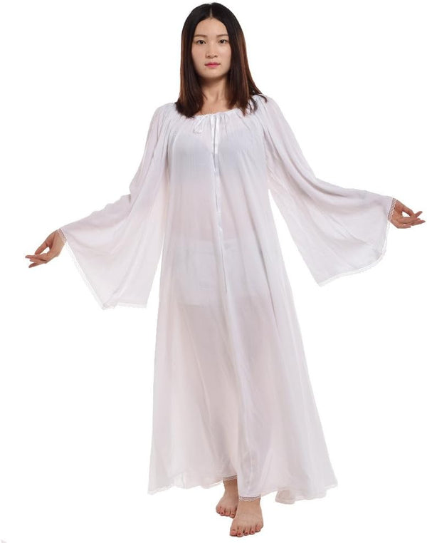 BLESSUME Medieval Wedding Dress Renaissance Pirate Faire Celtic Chemise Under Dress