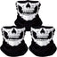 ZKSM 3Pcs Breathable Face Masks Skull Mask Seamless Balaclava Mask Headwear Scarf