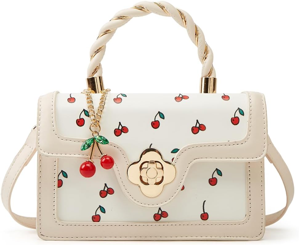 Cute Cherry Vegan Leather Shoulder Crossbody Bag Secondary image