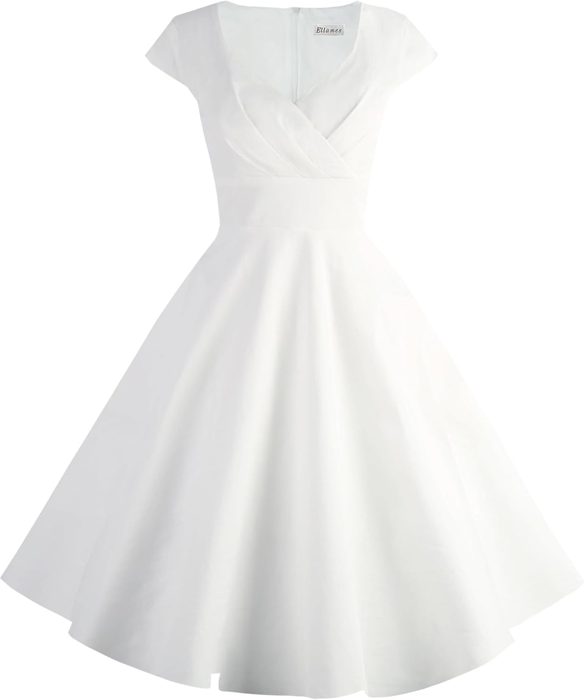 1950s Retro Vintage Elegant Dress with Pockets