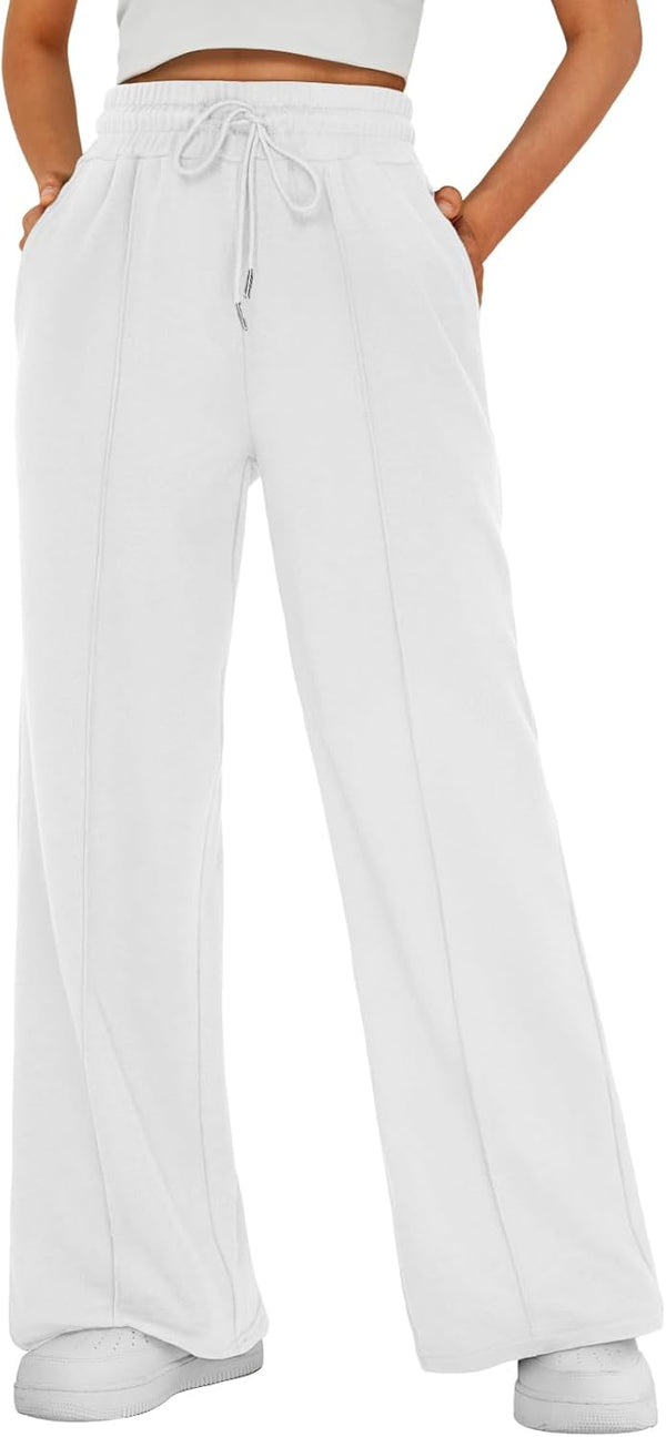 Womens Wide Leg Sweatpants Baggy Lounge Travel Pants Fall