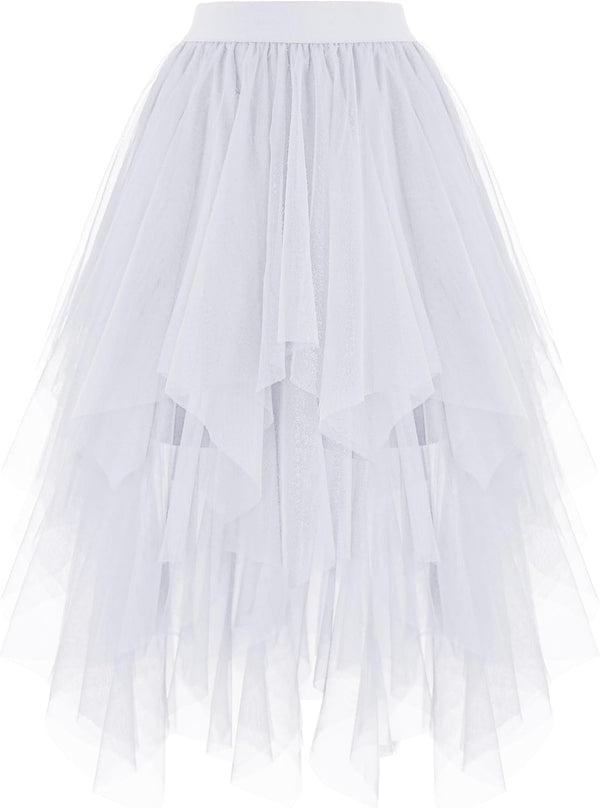 High Low Layered Puffy Fairy Tulle Skirts
