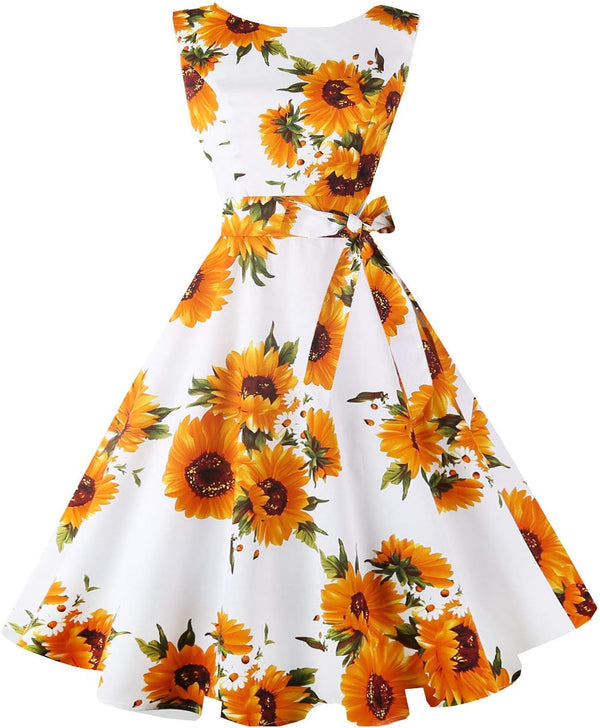 Sleeveless Vintage 1950s Cocktail Dress