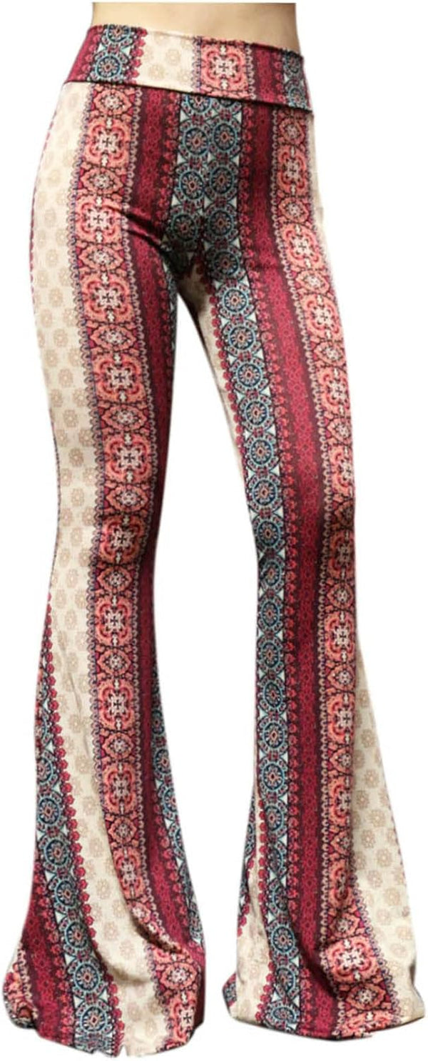 Women's High Waist Wide Leg Long Palazzo Bell Bottom
