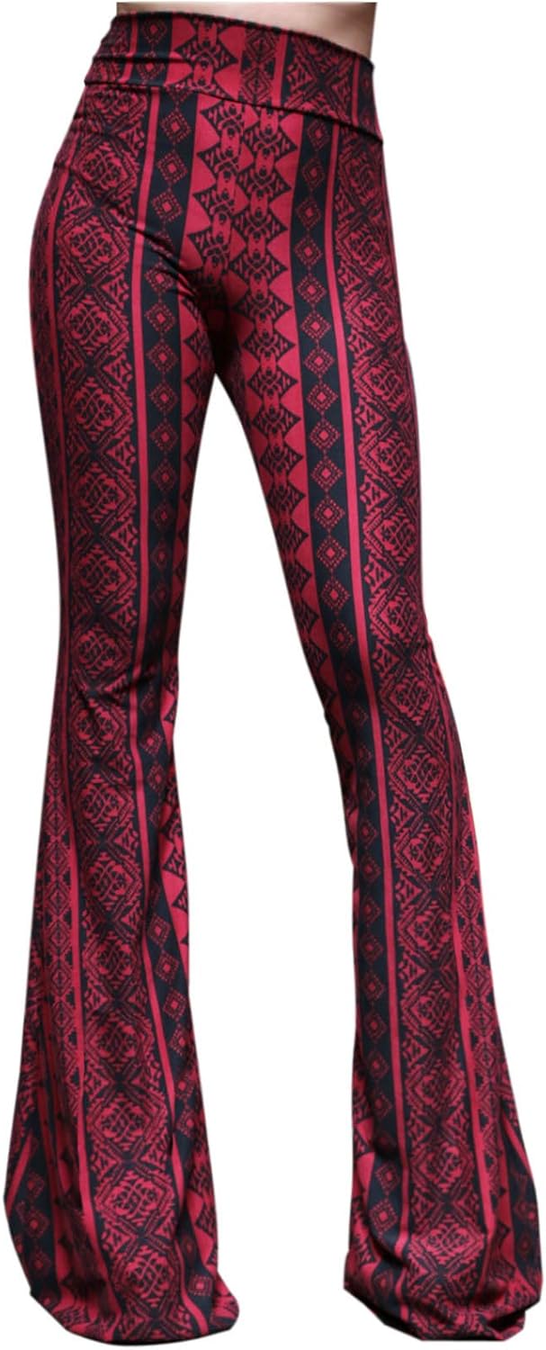 Women's High Waist Wide Leg Long Palazzo Bell Bottom