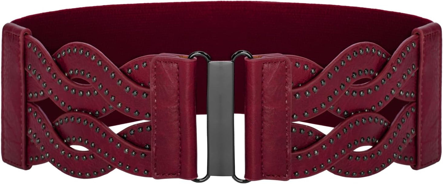 Grace Karin Women's Elastic Wide Belts Vintage Stretchy Belt Retro