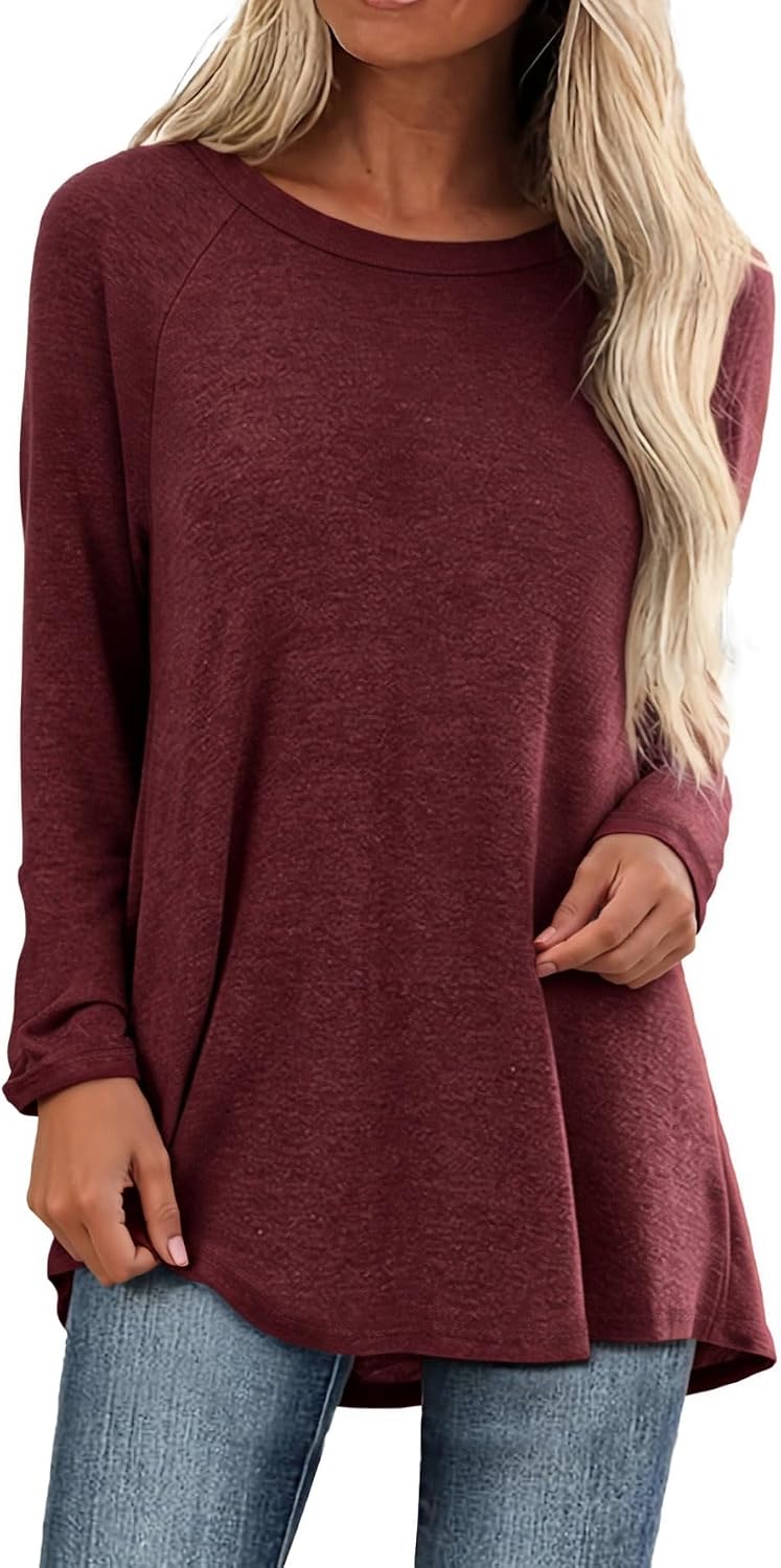 Tunic Tops for Women Loose Fit Dressy Long Sleeve for Leggings