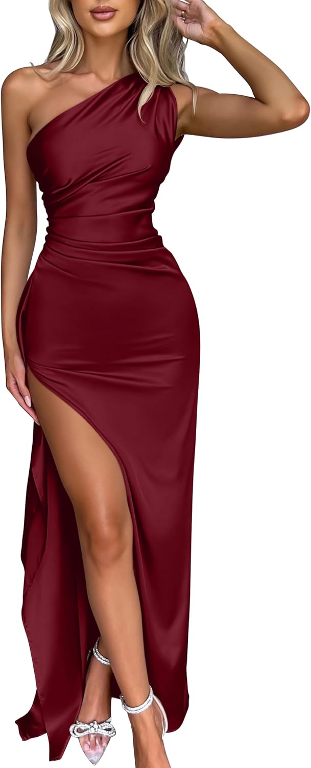 Memoriesea Women's High Split Wedding Guest Party Maxi Dress