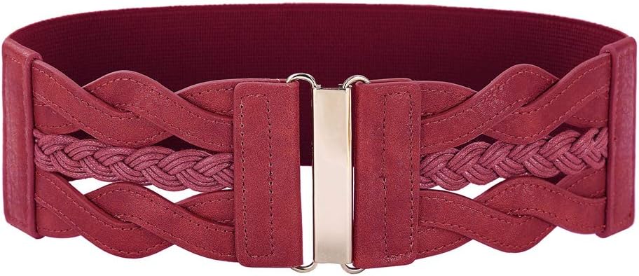 Grace Karin Women's Elastic Wide Belts Vintage Stretchy Belt Retro