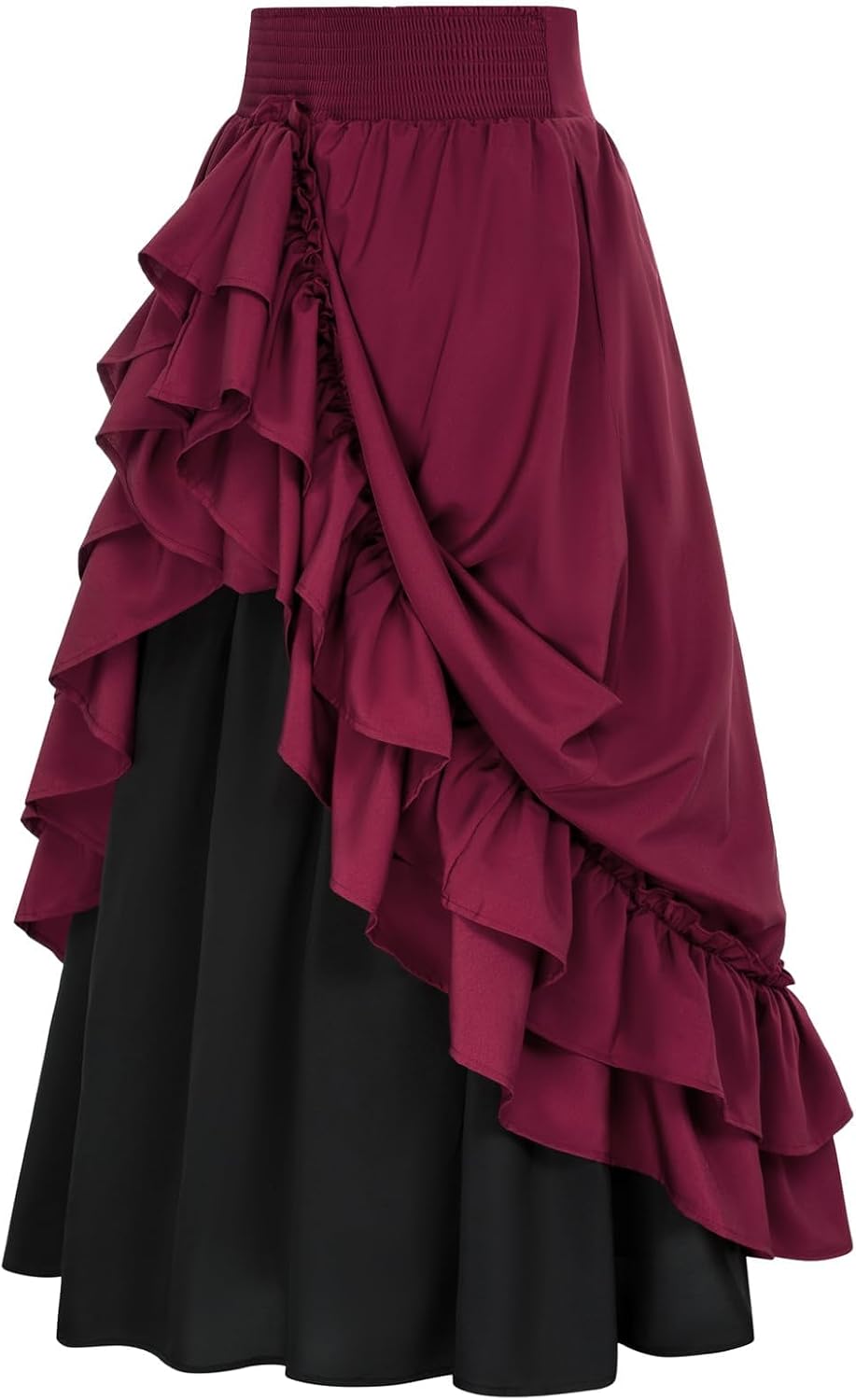 Scarlet Darkness Victorian Maxi Skirt Women Renaissance Goth Flowy Skirts Main image