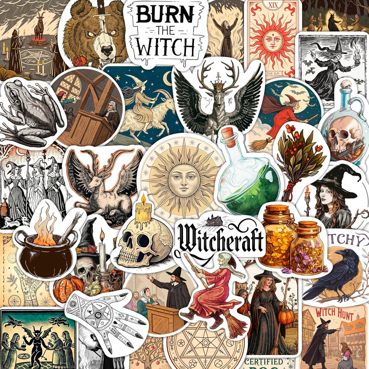 100Pcs Classic Rock Stickers — Rockabilly Guitar & Music Emblems