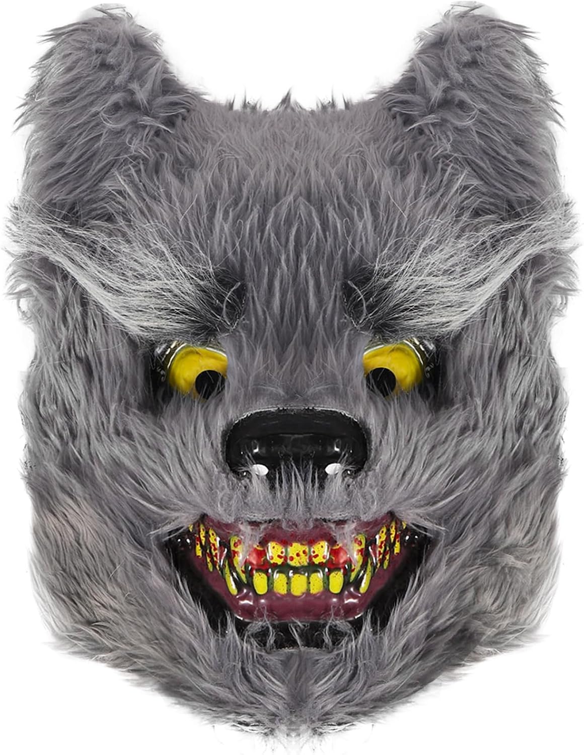 BESSEEK Halloween Scary Mask Bear Rabbit Bunny Mask, Bloody Plush Animal Head Mask, Cosplay Costume Props Halloween Party