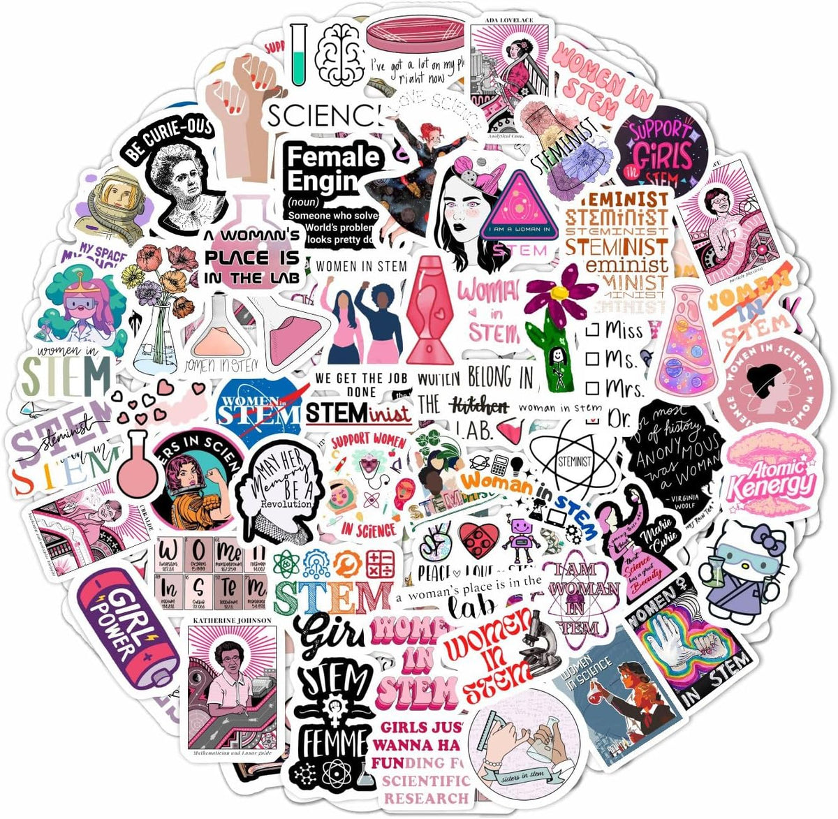 100Pcs Classic Rock Stickers — Rockabilly Guitar & Music Emblems