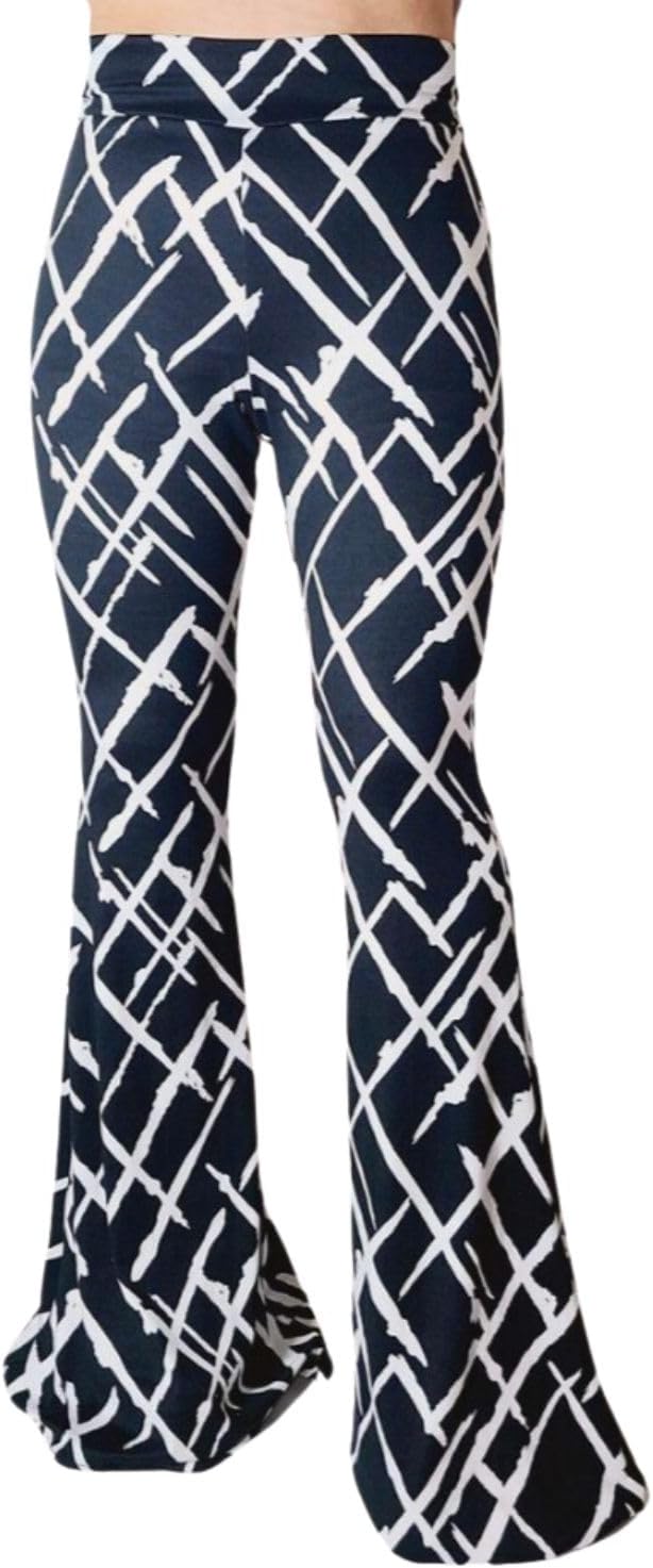 Women's High Waist Wide Leg Long Palazzo Bell Bottom