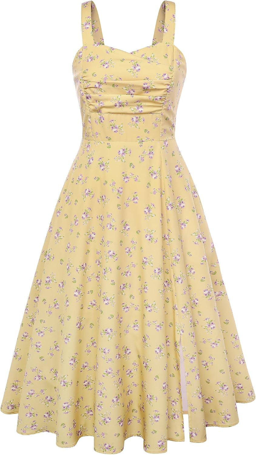 Belle Poque Women's Vintage Midi Tea Party Cocktail Dress