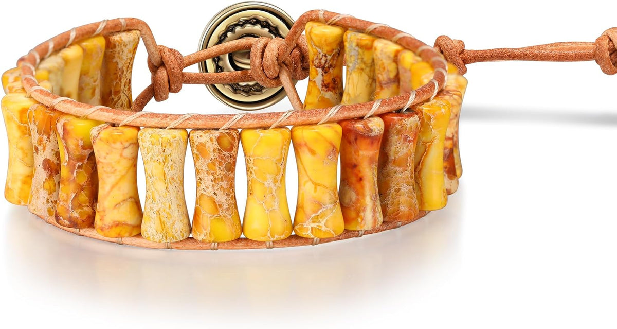 7 Chakra Healing Bracelet for Women Men, Jasper Bead Inspirational Gift
