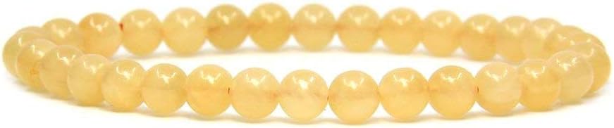 Angelstones Gemstones 6mm Round Beads Healing Crystal Bracelet for women