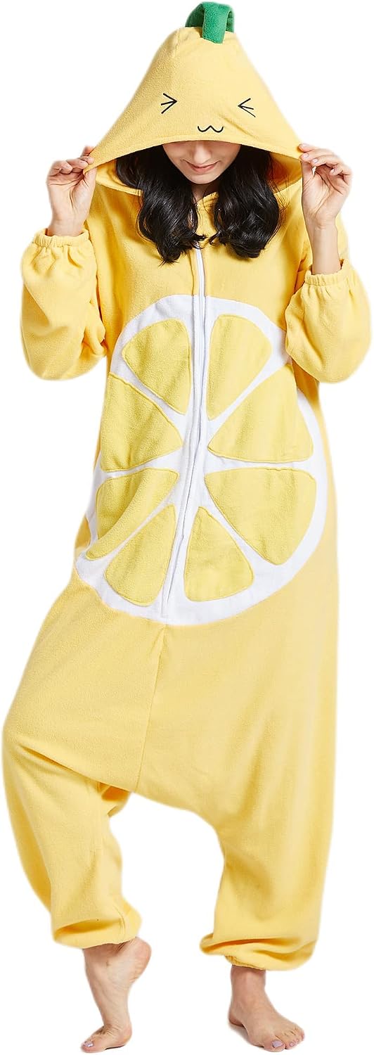 SAMGU Adult Onesie Animal Halloween Cosplay Costume One Piece Pajamas for Women and Men