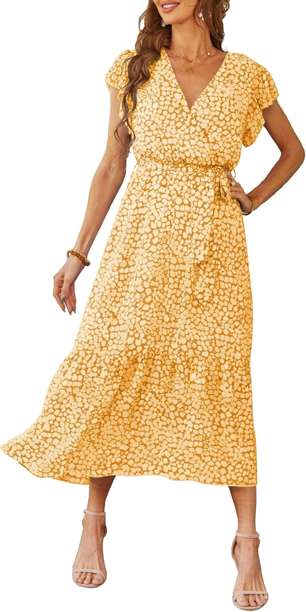 PRETTYGARDEN Women's Summer Floral Boho Maxi Dress