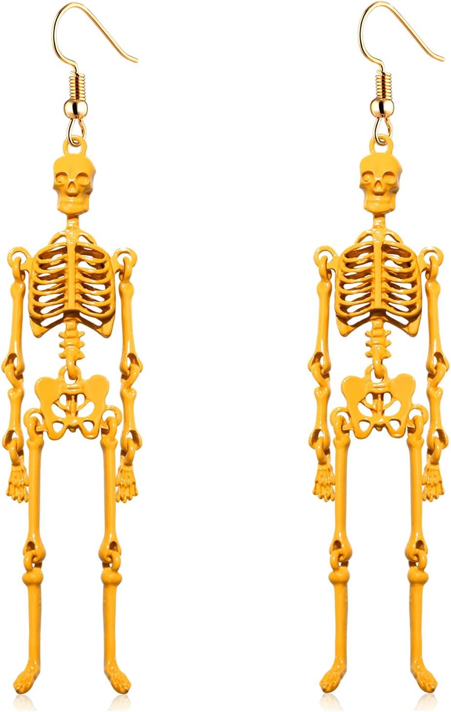 Halloween Skeleton Earrings Spooky Skull Skeleton Dangle Earrings for Women Costume Dress Up Ghost Earrings Halloween Outfits Jewelry Accessories Gifts