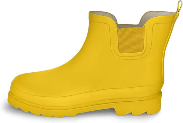 Womens Ankle Rain Boots - Ladies Waterproof Winter Spring