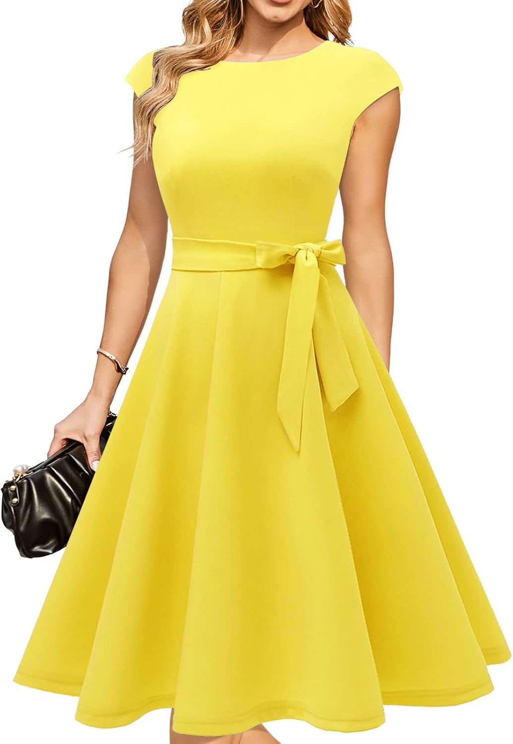 DRESSTELLS Women's Cocktail Dresses, Formal Wedding Guest Church Dress