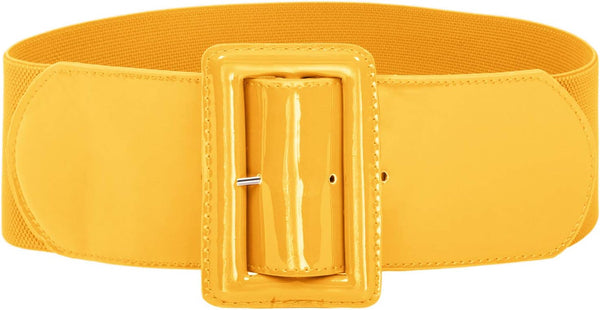 Women's Stretchy Belt 1950s 3 Inch Wide Elastic Belts
