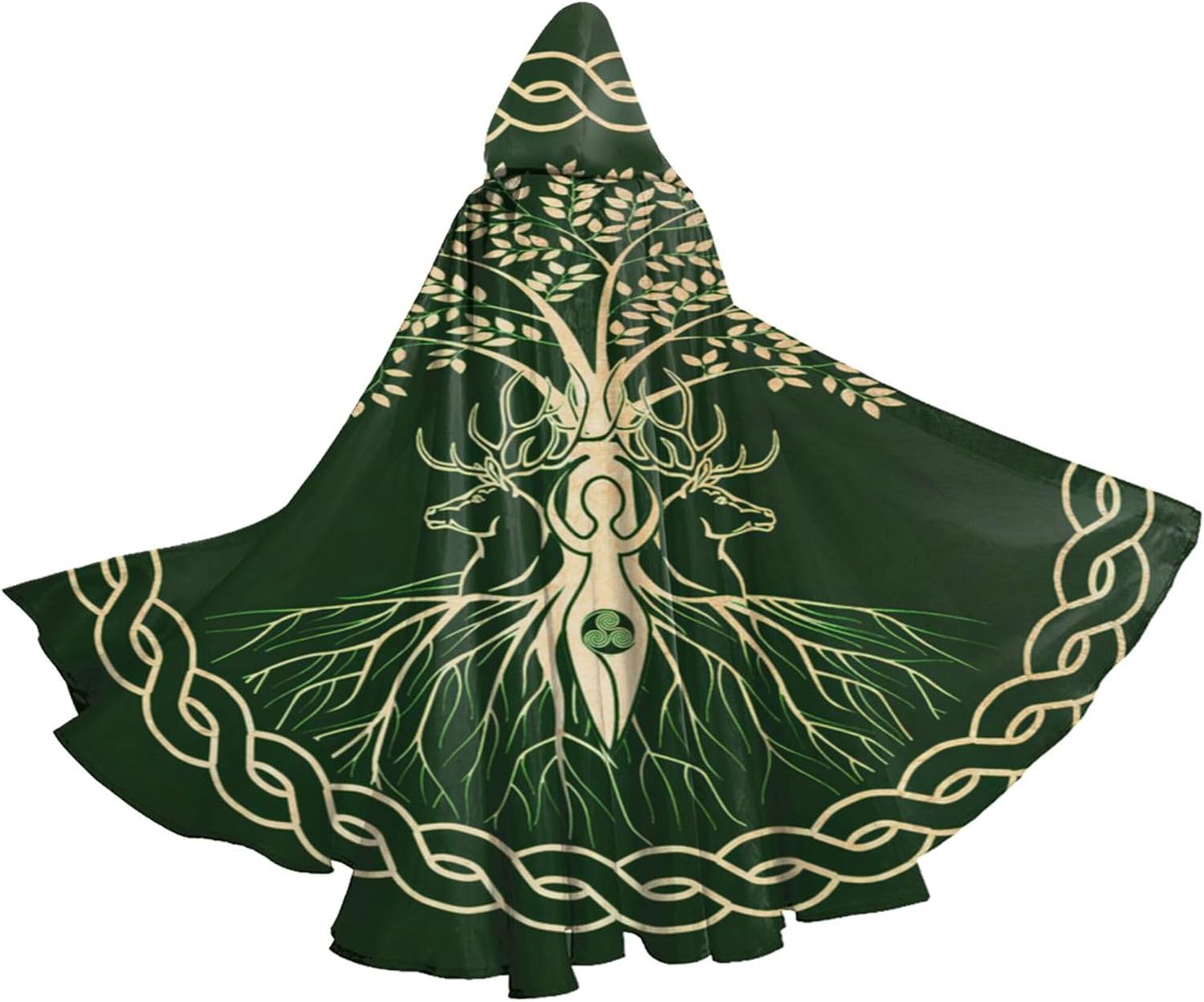 YETTA YANG Halloween Hooded Robe Cloak for Adult Men Women Christmas Hoodies Cape Cosplay Cosplay Costumes Secondary image