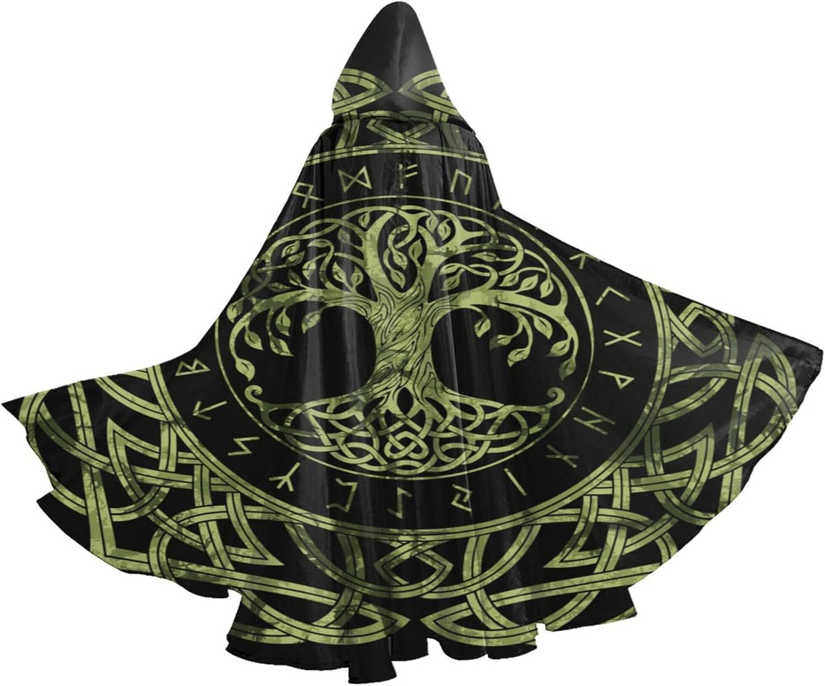 YETTA YANG Halloween Hooded Robe Cloak for Adult Men Women Christmas Hoodies Cape Cosplay Cosplay Costumes