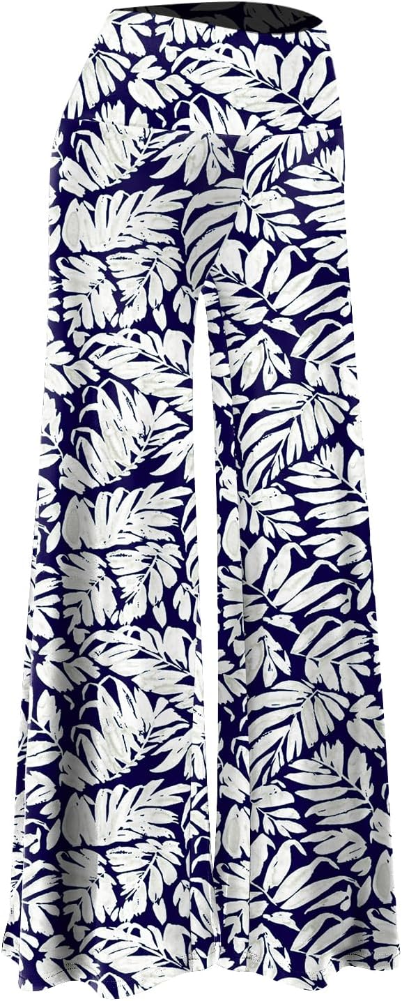 Women's Stretchy Wide Leg Palazzo Lounge Pants Casual Comfy
