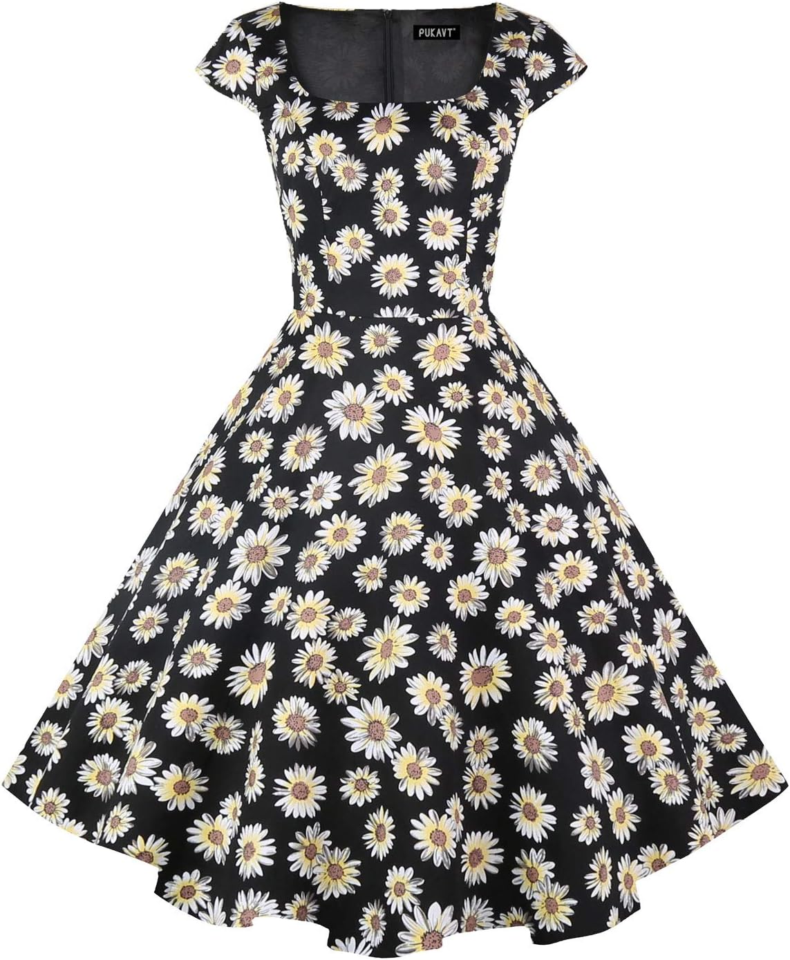 Women's Cocktail Dress 1950s Retro Swing Dress