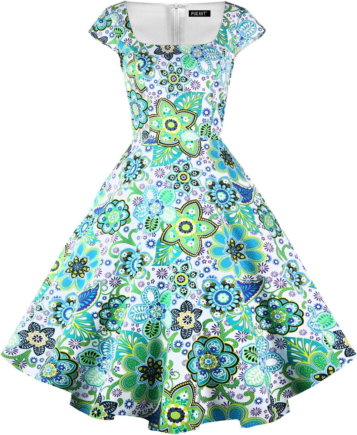 Women's Cocktail Dress 1950s Retro Swing Dress