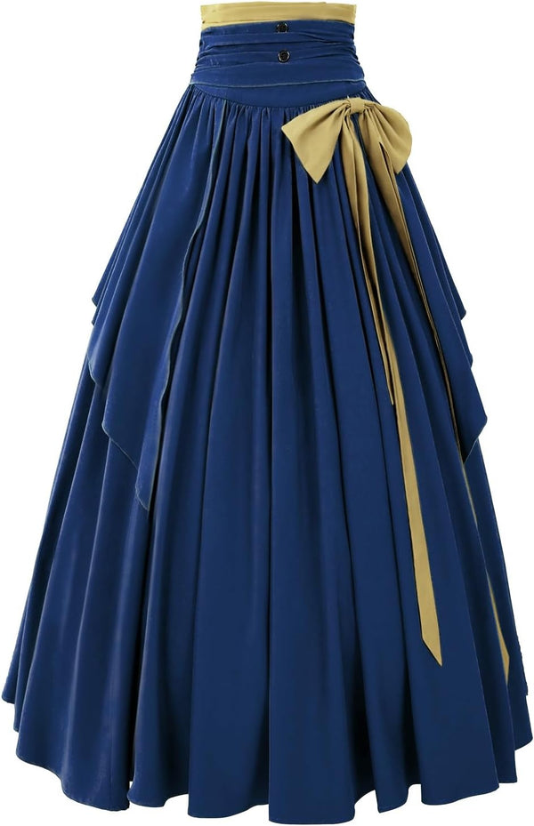 Women's Victorian Skirt Renaissance High Waist Maxi Skirt