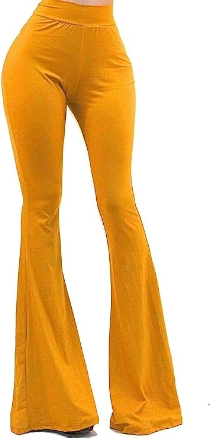 Women's Usa Lightweight Boho Comfy Stretchy Bell Bottom
