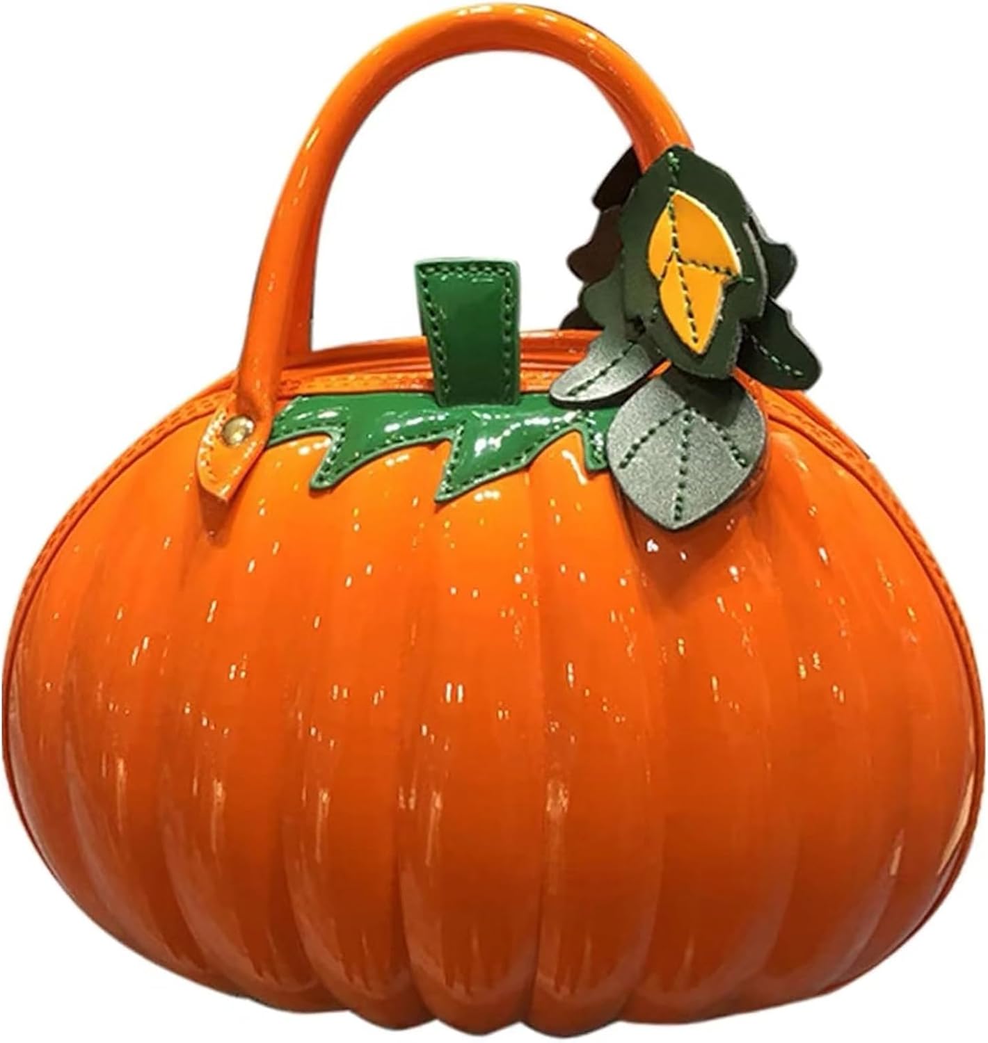 PVC Pumpkin-Shaped Crossbody Shoulder Bag Secondary image