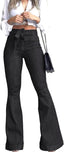 High Waisted Flare Jeans For Women Stretch Wide Leg Jeans