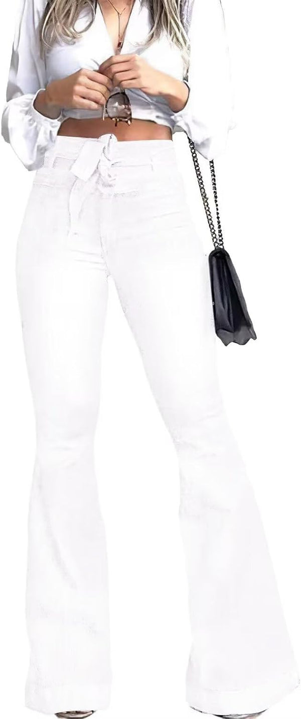 High Waisted Flare Jeans For Women Stretch Wide Leg Jeans