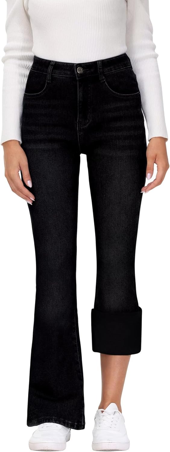 Kdf Flare Jeans For Women's Bootcut Bell Bottom Jeans High Waisted