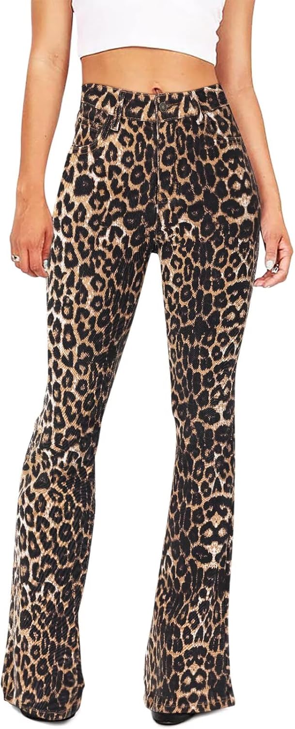 Kdf Flare Jeans For Women's Bootcut Bell Bottom Jeans High Waisted
