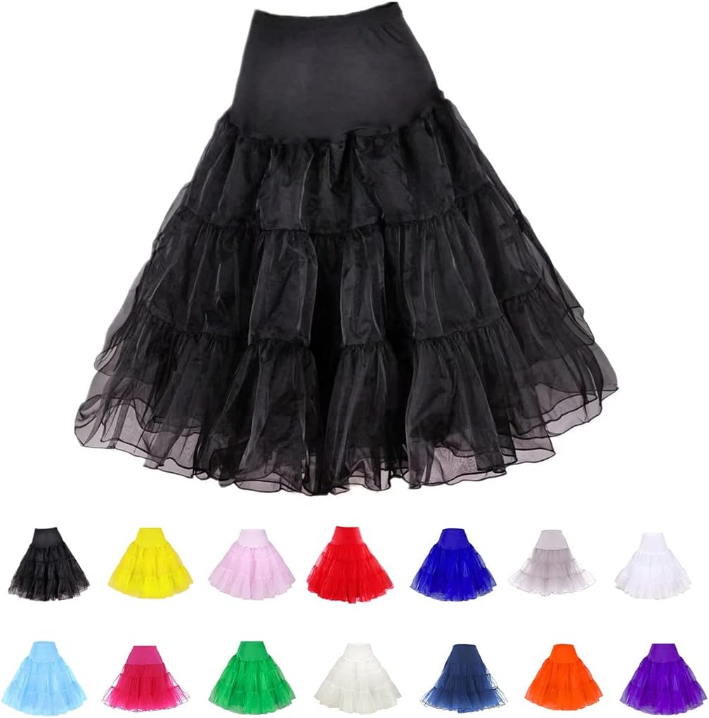 Women Crinoline Petticoat – Vintage Short Tutu Underskirt
