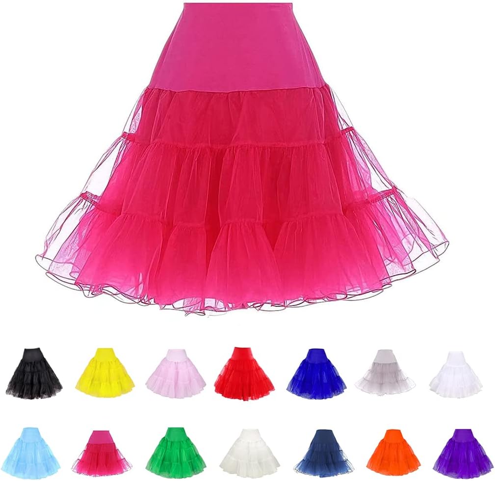 Women Crinoline Petticoat – Vintage Short Tutu Underskirt