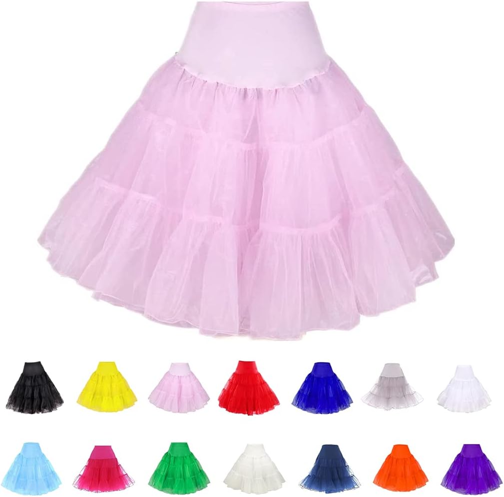 Women Crinoline Petticoat – Vintage Short Tutu Underskirt