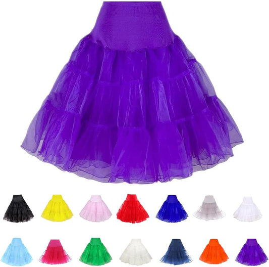 Women Crinoline Petticoat – Vintage Short Tutu Underskirt