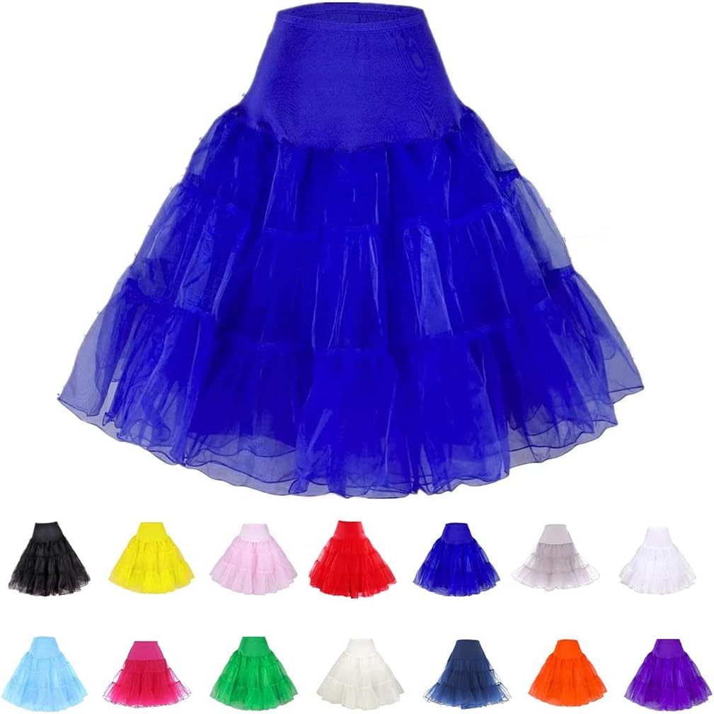 Women Crinoline Petticoat – Vintage Short Tutu Underskirt